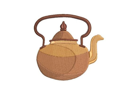 Antique Copper Teapot Embroidery Design Review