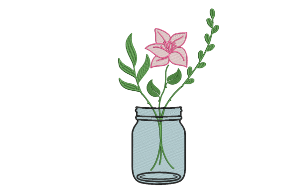 Flower Vase Pink Embroidery Review