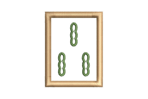 Mahjong Tile 3 Bamboo Embroidery Review
