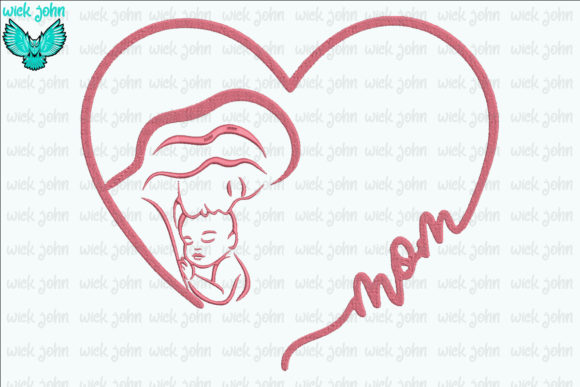 Mom and Baby Heart Embroidery Review