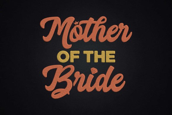 Mother of the Bride Gift for Mom Embroidery Review