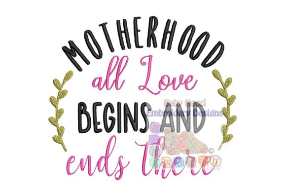 Motherhood Phrase Embroidery Review