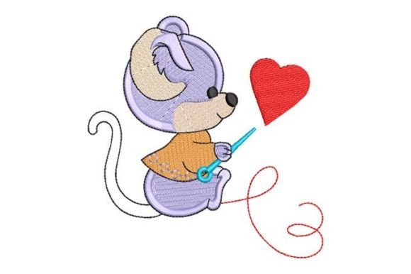 Mouse with Heart Embroidery Design Review