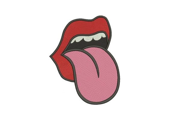 Mouth with Tongue Embroidery Review