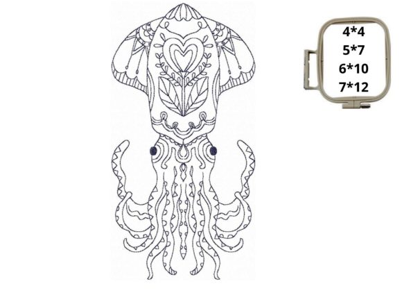 Squid Embroidery Design Review